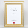 Cornice barocca ad effetto profilo 31 argento 50x100 cm vetro museale