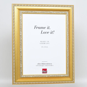 Cornice barocca ad effetto profilo 31 oro 50x100 cm vetro museale