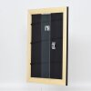 Effetto cornice in legno massiccio profilo 30 nero 50x100 cm vetro museale
