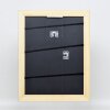 Effetto cornice in legno massiccio profilo 30 nero 50x100 cm vetro museale