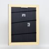Effetto cornice in legno massiccio profilo 30 nero 50x100 cm vetro museale