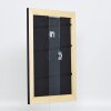 Effetto cornice in legno massiccio profilo 30 nero 50x100 cm vetro museale