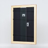 Cornice barocca effetto legno profilo 37 argento antico 50x100 cm vetro museo