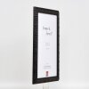 Telaio in legno effetto profilo 94 nero 50x100 cm vetro museo