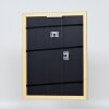 Telaio effetto legno profilo 21 noce marrone 50x50 cm vetro antiriflesso