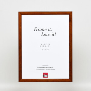 Telaio effetto legno profilo 89 marrone scuro 50x50 cm vetro acrilico
