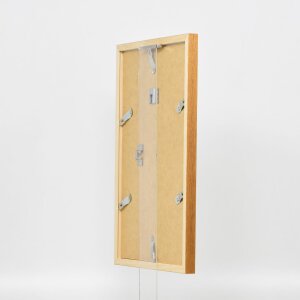 Telaio effetto legno profilo 33 rovere 50x50 cm vetro antiriflesso
