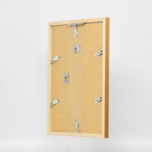 Telaio effetto legno profilo 33 rovere 50x50 cm vetro antiriflesso