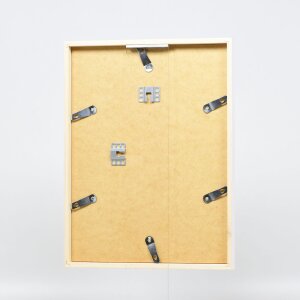 Telaio effetto legno profilo 35 bianco 50x50 cm vetro acrilico