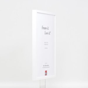 Telaio effetto legno profilo 35 bianco 50x50 cm vetro acrilico