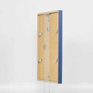 Telaio effetto legno profilo 35 blu 50x50 cm vetro normale + distanziatore
