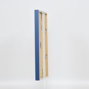 Telaio effetto legno profilo 35 blu 50x50 cm vetro normale + distanziatore