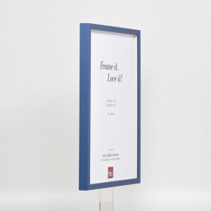 Telaio effetto legno profilo 35 blu 50x50 cm vetro normale + distanziatore