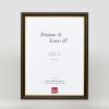 Telaio in legno effetto profilo 21 marrone noce 50x50 cm vetro acrilico