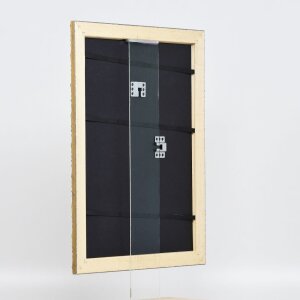 Effetto cornice in legno profilo 94 oro 50x50 cm vetro antiriflesso