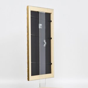 Effetto cornice in legno profilo 94 oro 50x50 cm vetro antiriflesso