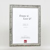 Telaio effetto legno profilo 94 argento 50x50 cm vetro acrilico
