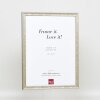 Telaio effetto legno profilo 2070 vetro acrilico 50x50 cm argento