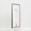 Telaio effetto legno profilo 2070 vetro acrilico 50x50 cm argento