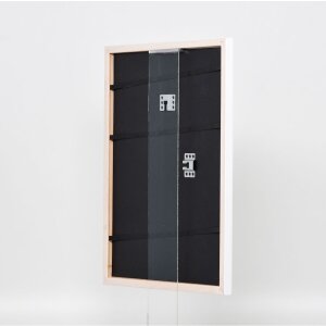Telaio in legno effetto profilo 2070 vetro acrilico 50x50 cm bianco