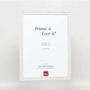 Telaio in legno effetto profilo 2070 vetro acrilico 50x50 cm bianco