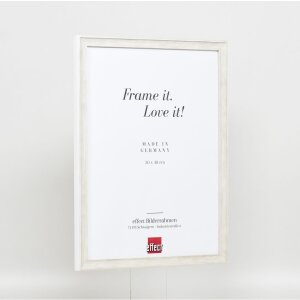 Telaio in legno effetto profilo 2070 vetro acrilico 50x50 cm bianco