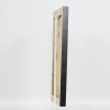 Effetto cornice in legno massiccio profilo 28 oro 50x50 cm vetro trasparente
