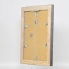 Effetto cornice in legno massiccio profilo 28 argento 50x50 cm vetro antiriflesso