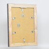 Effetto cornice in legno massiccio profilo 28 argento 50x50 cm vetro antiriflesso
