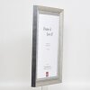 Effetto cornice in legno massiccio profilo 28 argento 50x50 cm vetro antiriflesso