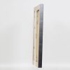 Effetto cornice in legno massiccio profilo 28 argento 50x50 cm vetro antiriflesso