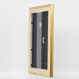 Cornice in legno effetto profilo 95 oro 50x50 cm vetro normale
