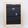 Telaio effetto legno profilo 95 argento 50x50 cm vetro antiriflesso