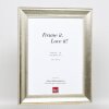 Telaio effetto legno profilo 95 argento 50x50 cm vetro antiriflesso