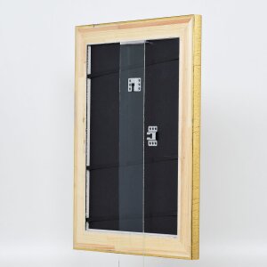 Cornice in legno effetto profilo 95 oro 50x50 cm vetro antiriflesso