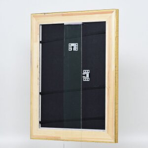 Cornice in legno effetto profilo 95 oro 50x50 cm vetro antiriflesso
