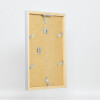 Telaio in legno Top Cube 50x50 cm vetro museale argento