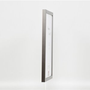 Cornice in legno Top Cube 50x50 cm vetro museale platino