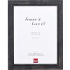 Cornice ad effetto in legno massello 2240 nero 50x50 cm vetro museale