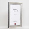 Effetto Telaio in legno massello Profilo 28 argento 50x50 cm Vetro Museo