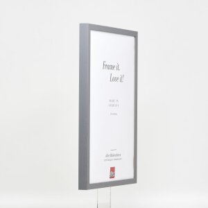 Telaio effetto legno profilo 35 antracite 50x60 cm vetro antiriflesso