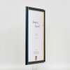 Telaio effetto legno profilo 21 blu 50x60 cm vetro antiriflesso