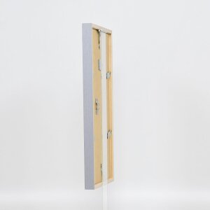 Telaio effetto legno profilo 35 grigio chiaro 50x60 cm vetro normale + distanziale