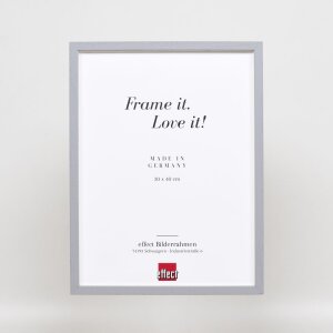 Telaio effetto legno profilo 35 grigio chiaro 50x60 cm vetro normale + distanziale