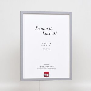Telaio effetto legno profilo 35 grigio chiaro 50x60 cm vetro normale + distanziale