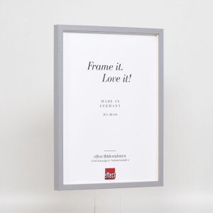 Telaio effetto legno profilo 35 grigio chiaro 50x60 cm vetro normale + distanziale