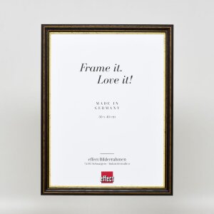 Telaio in legno effetto profilo 21 marrone noce 50x60 cm vetro acrilico