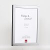 Cornice effetto 2311 argento lucido 50x60 cm vetro antiriflesso