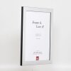 Cornice effetto 2311 argento lucido 50x60 cm vetro antiriflesso