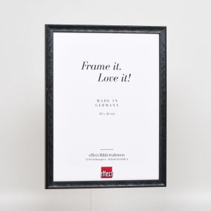 Telaio effetto legno profilo 2070 vetro acrilico 50x60 cm nero